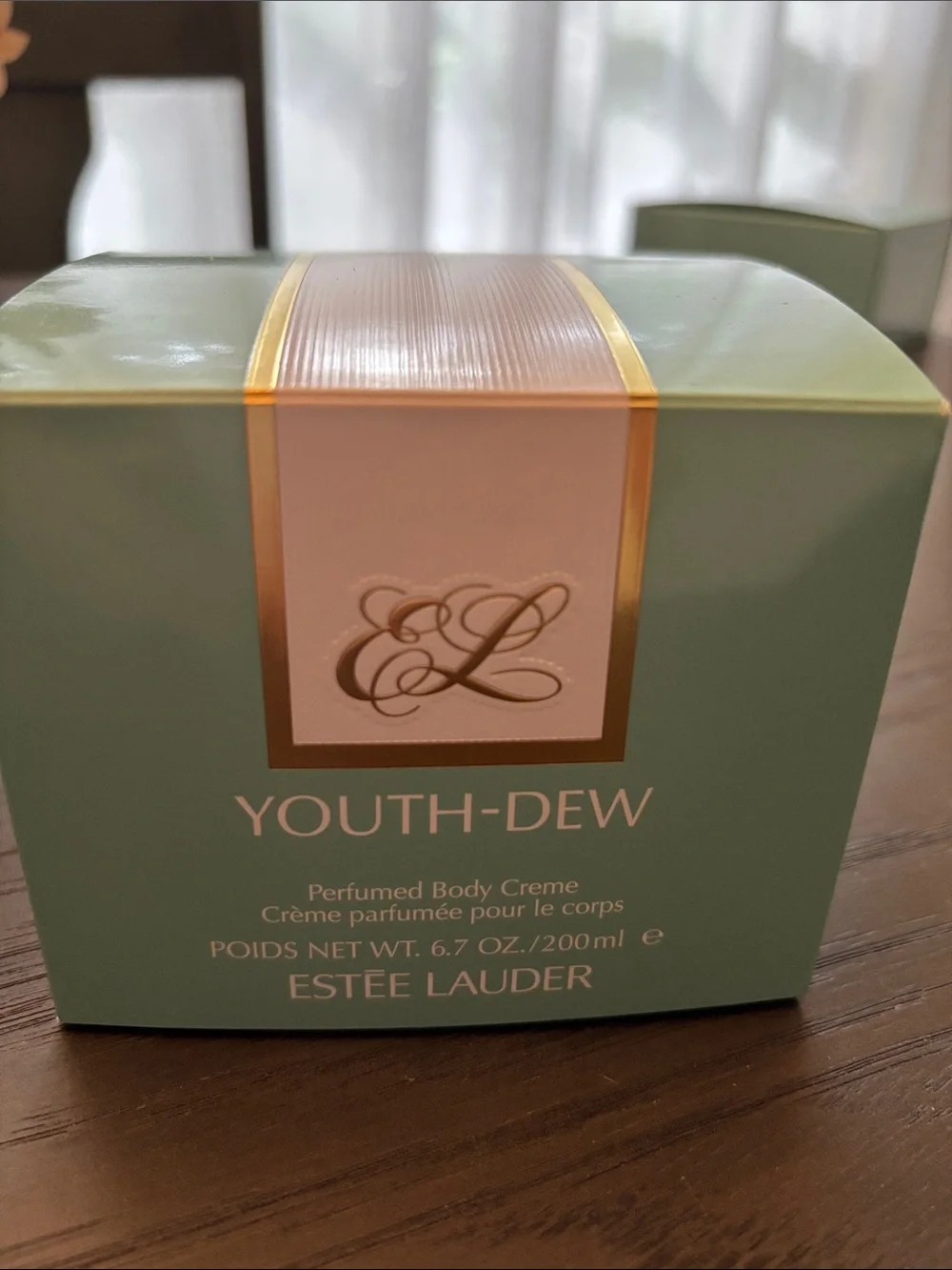 Estee Lauder Youth‑Dew Perfumed Body Crème — 6.7 ounces. NEW, UNUSED.
